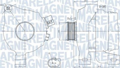 Ģenerators MAGNETI MARELLI 063732001010 1