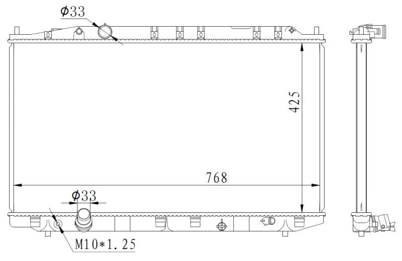 Radiators, Motora dzesēšanas sistēma NRF 59225 1