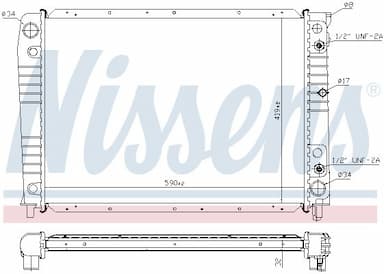 Radiators, Motora dzesēšanas sistēma NISSENS 65538A 6