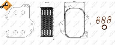 Eļļas radiators, Motoreļļa NRF 31267 5