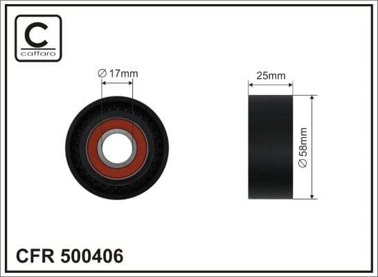 Spriegotājrullītis, Ķīļrievu siksna CAFFARO 500406 1