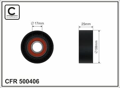 Spriegotājrullītis, Ķīļrievu siksna CAFFARO 500406 1