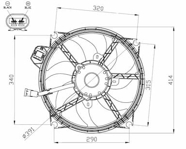 Ventilators, Motora dzesēšanas sistēma NRF 47965 1