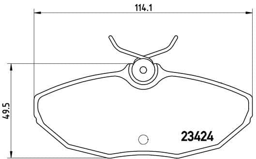 Bremžu uzliku kompl., Disku bremzes BREMBO P 36 013 1