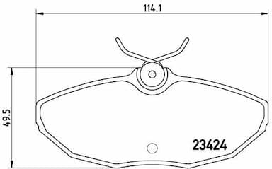 Bremžu uzliku kompl., Disku bremzes BREMBO P 36 013 1