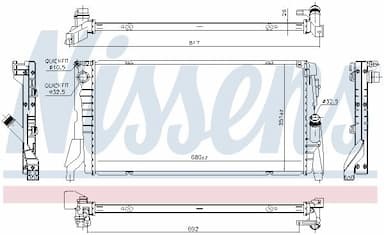 Radiators, Motora dzesēšanas sistēma NISSENS 69708 6