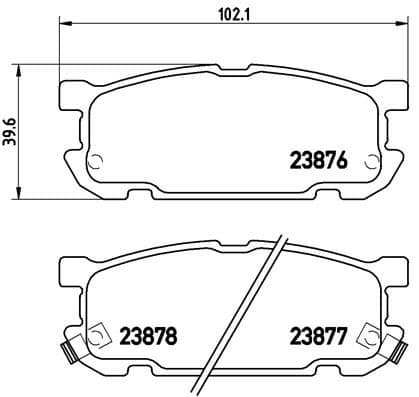 Bremžu uzliku kompl., Disku bremzes BREMBO P 49 030 1