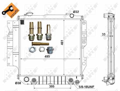 Radiators, Motora dzesēšanas sistēma NRF 50315 5