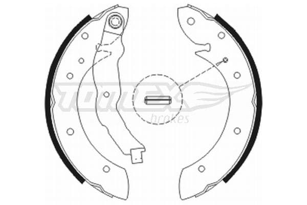 Bremžu loku komplekts TOMEX Brakes TX 20-79 1