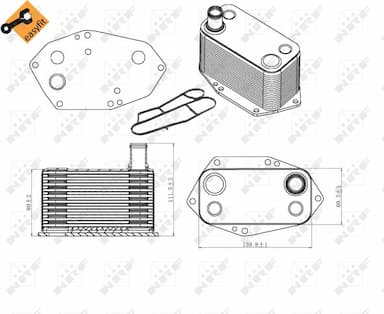 Eļļas radiators, Motoreļļa NRF 31307 5