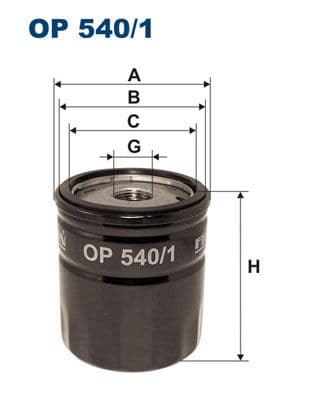 Eļļas filtrs FILTRON OP 540/1 1