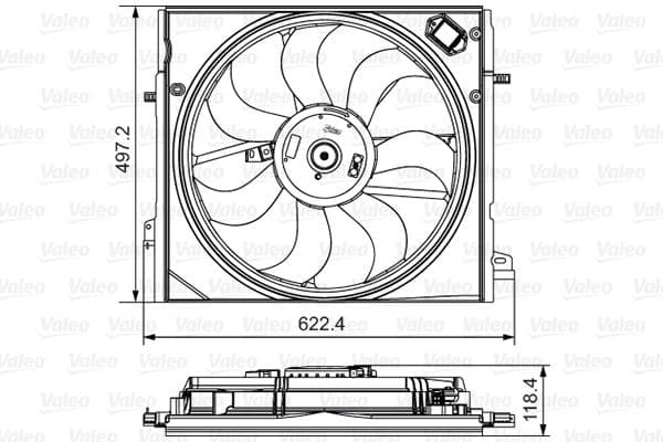 Ventilators, Motora dzesēšanas sistēma VALEO 698582 1