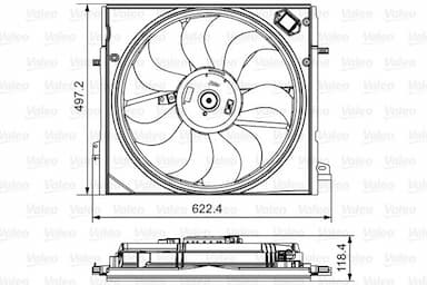 Ventilators, Motora dzesēšanas sistēma VALEO 698582 1