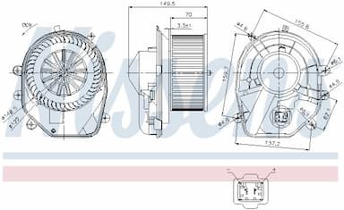 Salona ventilators NISSENS 87030 6