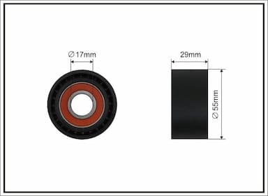 Spriegotājrullītis, Ķīļrievu siksna CAFFARO 331-00 1