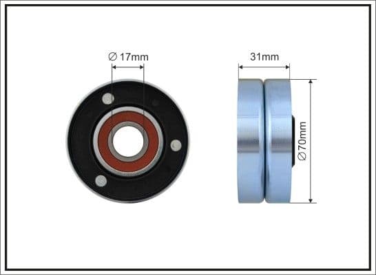 Spriegotājrullītis, Ķīļrievu siksna CAFFARO 500168 1