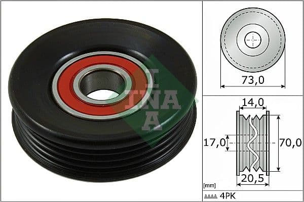 Spriegotājrullītis, Ķīļrievu siksna INA 531 0853 10 1