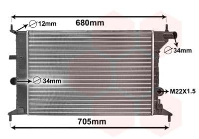 Radiators, Motora dzesēšanas sistēma VAN WEZEL 37002242 1