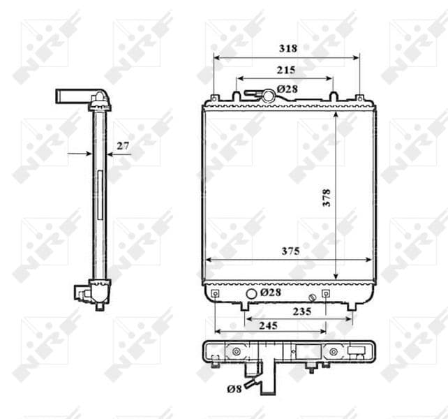 Radiators, Motora dzesēšanas sistēma NRF 53825 1