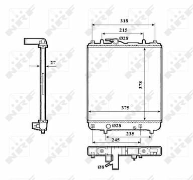 Radiators, Motora dzesēšanas sistēma NRF 53825 1