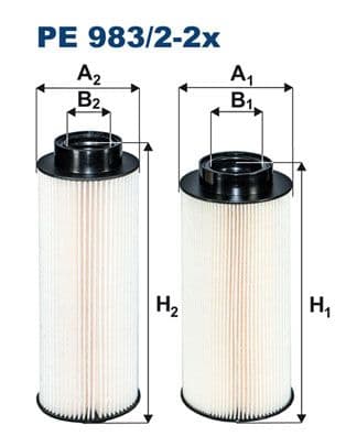 Degvielas filtrs FILTRON PE 983/2-2x 1