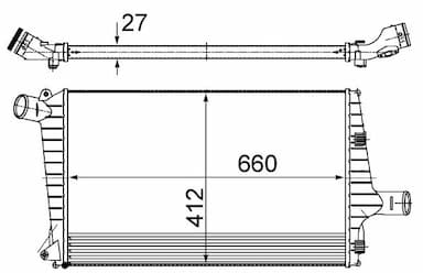 Starpdzesētājs MAHLE CI 487 000S 1