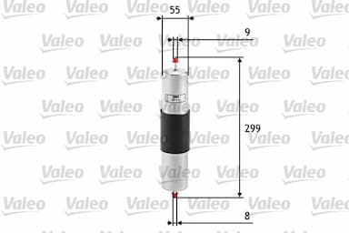 Degvielas filtrs VALEO 587014 1