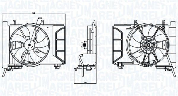 Ventilators, Motora dzesēšanas sistēma MAGNETI MARELLI 069422769010 1