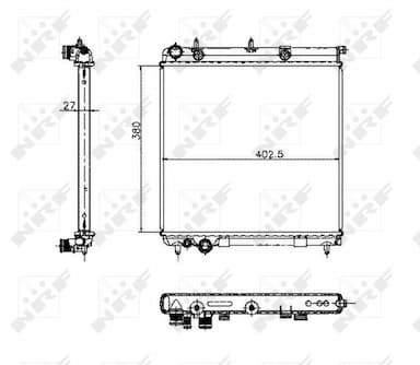 Radiators, Motora dzesēšanas sistēma NRF 50447 5