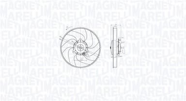 Ventilators, Motora dzesēšanas sistēma MAGNETI MARELLI 069422871010 1