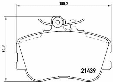 Bremžu uzliku kompl., Disku bremzes BREMBO P 06 017 1