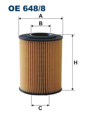 Eļļas filtrs FILTRON OE 648/8 1