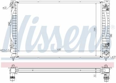 Radiators, Motora dzesēšanas sistēma NISSENS 60228A 6