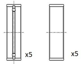 Kloķvārpstas gultnis FAI AutoParts BM1041-STD 1