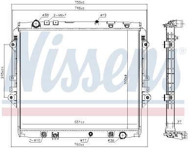 Radiators, Motora dzesēšanas sistēma NISSENS 606068 5