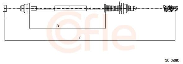 Akseleratora trose COFLE 92.10.0390 1