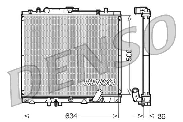 Radiators, Motora dzesēšanas sistēma DENSO DRM45020 1