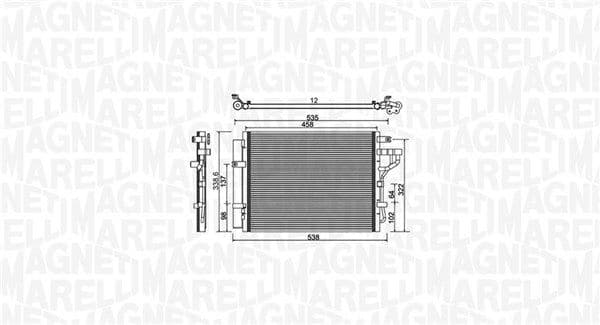 Kondensators, Gaisa kond. sistēma MAGNETI MARELLI 350203981000 1