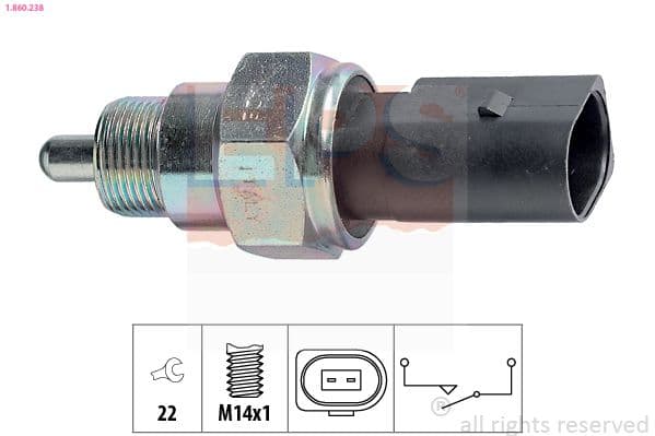 Slēdzis, Atpakaļgaitas signāla lukturis EPS 1.860.238 1