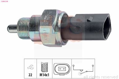 Slēdzis, Atpakaļgaitas signāla lukturis EPS 1.860.238 1