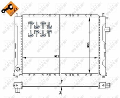 Radiators, Motora dzesēšanas sistēma NRF 55326 4