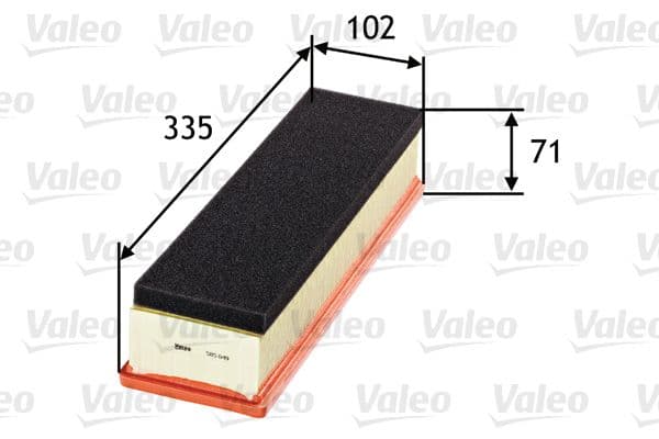 Gaisa filtrs VALEO 585049 1