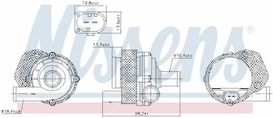 Ūdens sūknis NISSENS 831065 6