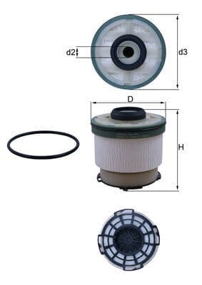 Degvielas filtrs KNECHT KX 385D 1