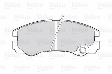 Bremžu uzliku kompl., Disku bremzes VALEO 301661 2