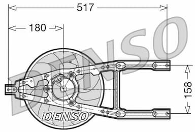 Ventilators, Motora dzesēšanas sistēma DENSO DER09012 1