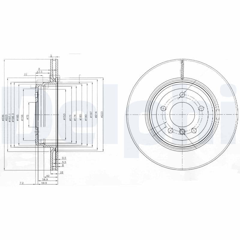 Bremžu diski DELPHI BG3961 1