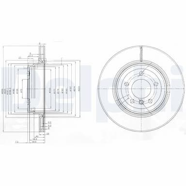 Bremžu diski DELPHI BG3961 1