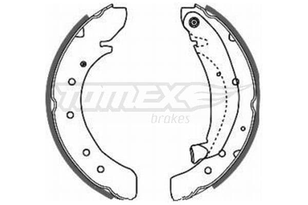 Bremžu loku komplekts TOMEX Brakes TX 20-50 1