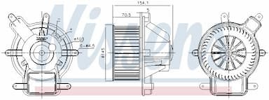 Salona ventilators NISSENS 87464 6